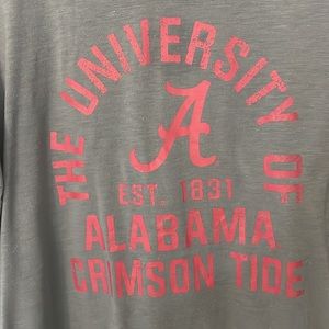 Creative Apparel large greenish gray v neck t shirt University of Alabama